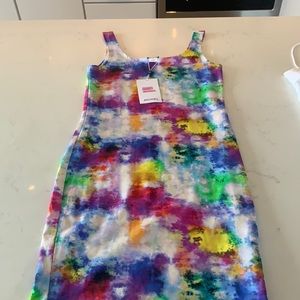 Monki tank tie dye mini dress